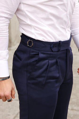 British signature gurkha pant- Blue- By vdeshitrends