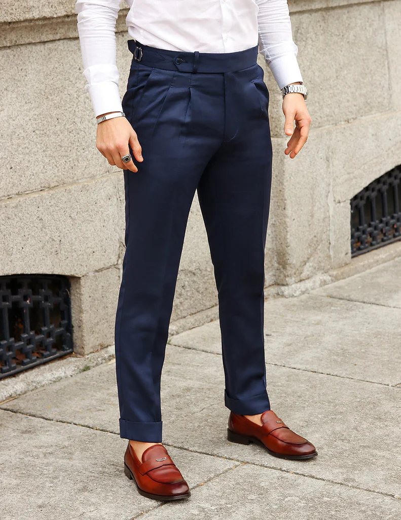 British signature gurkha pant- Blue- By vdeshitrends