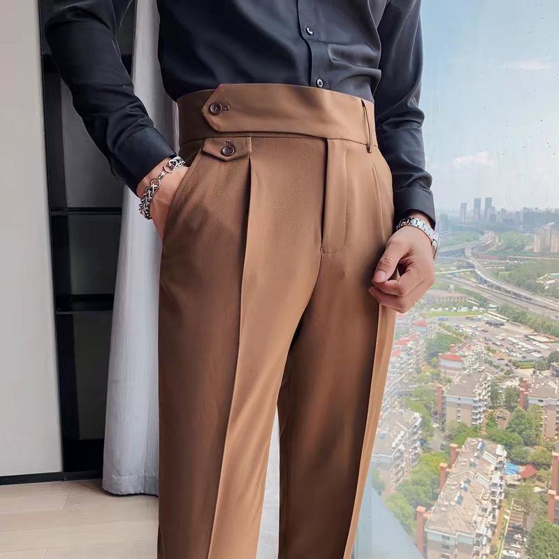 British signature gurkha pant- Camel- By vdeshitrends